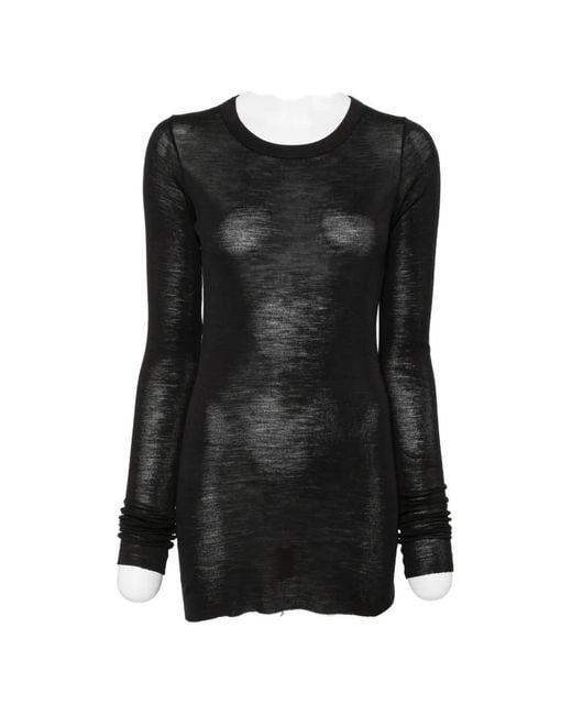 Rick Owens Black Rib T-Shirt