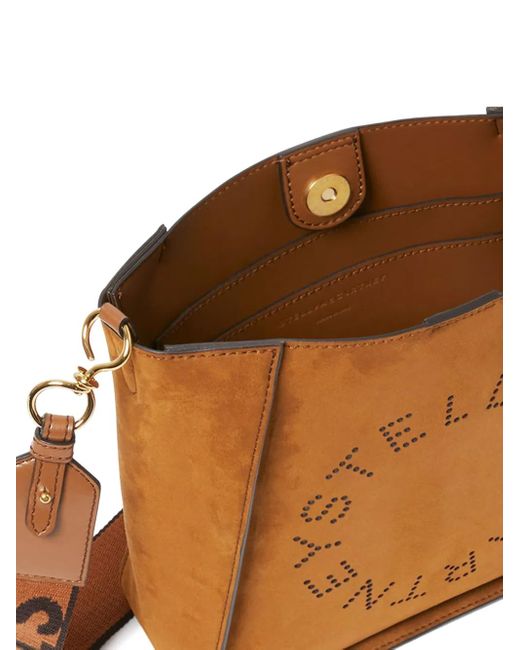Stella McCartney Logo Square ショルダーバッグ ミニ Brown
