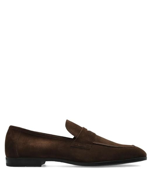 Tom Ford Brown Sean Loafers for men