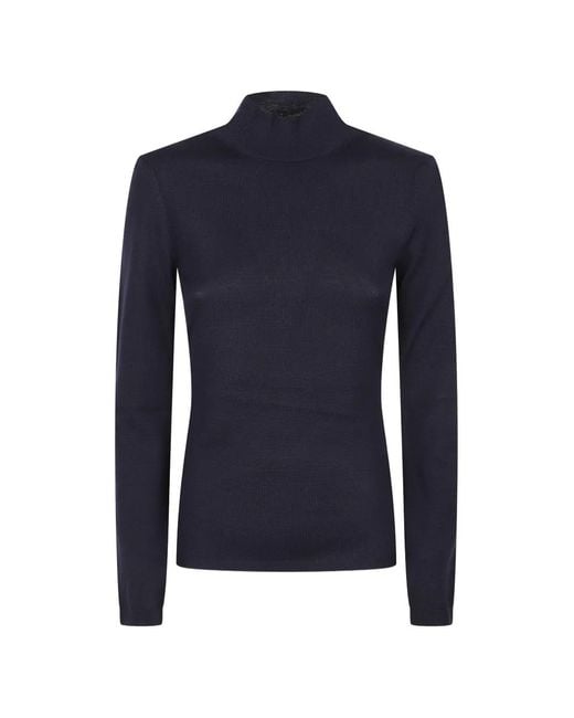 Jil Sander Blue Cut-Out Sweater