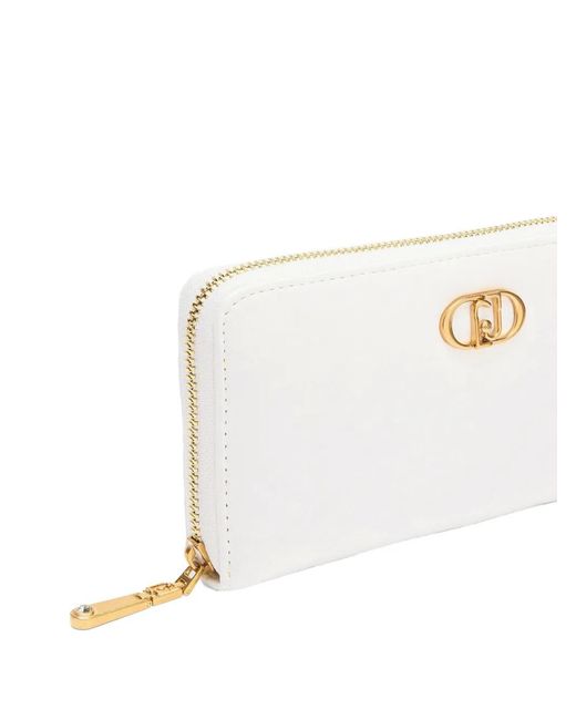 Liu Jo White Logo-Plaque Purse