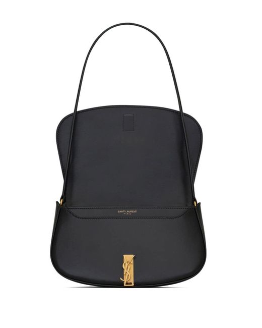 Mini sac porté épaule en cuir Saint Laurent en coloris Black