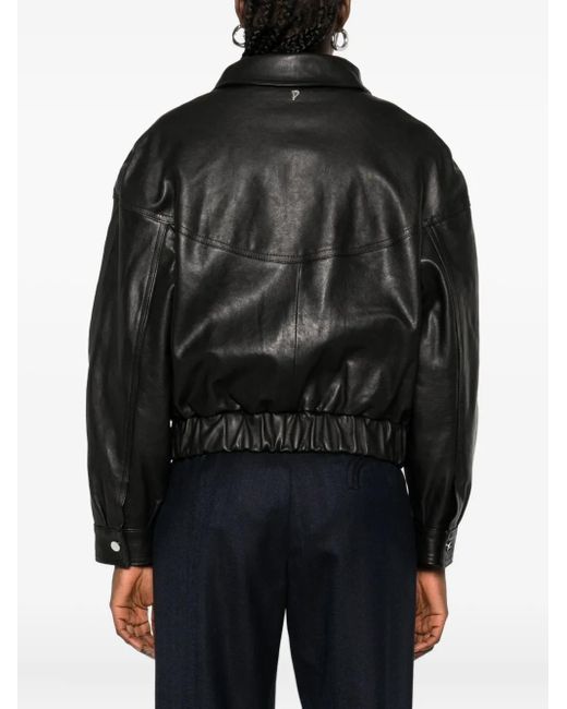 Dondup Black Zip-Front Jacket