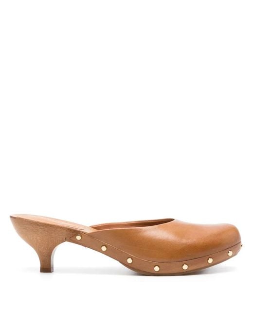 Chloé Brown Judith 40Mm Clogs