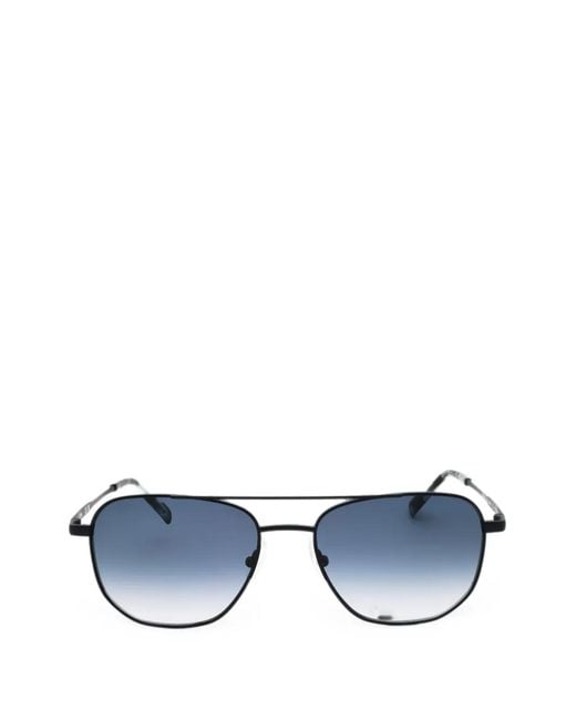 Zeiss Blue Pilot-Frame Sunglasses for men