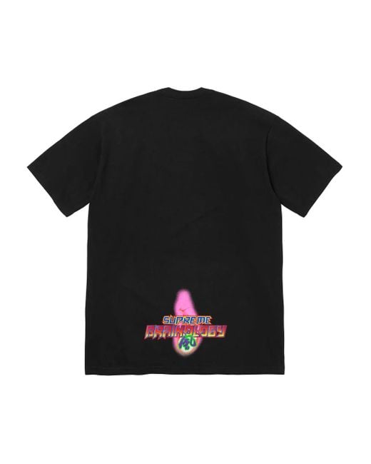 Supreme Black Graphic-Print T-Shirt for men