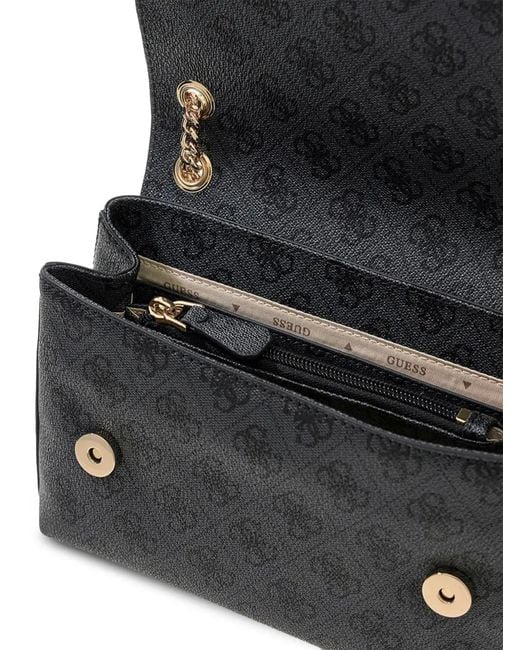Guess Black Yesba Monogram Shoulder Bag