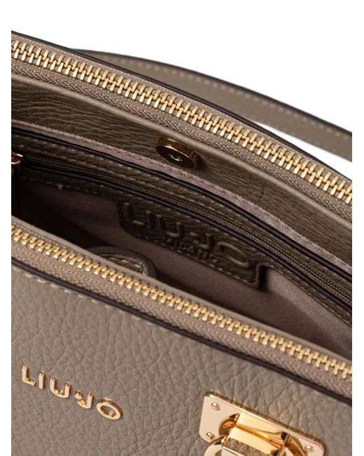 Bolso satchel con asa trenzada Liu Jo de color Brown