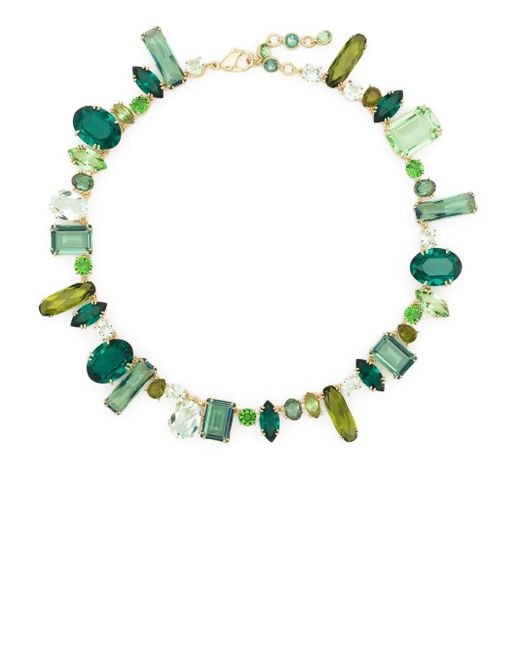 Swarovski Green Gema Crystal-Embellished Necklace