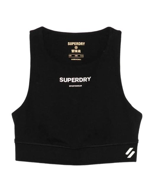 Superdry Black Code Core Racerback Tank Top