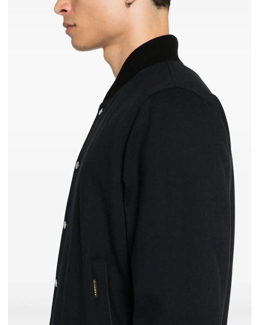 Moorer Black Padded Hooded Jacket for men