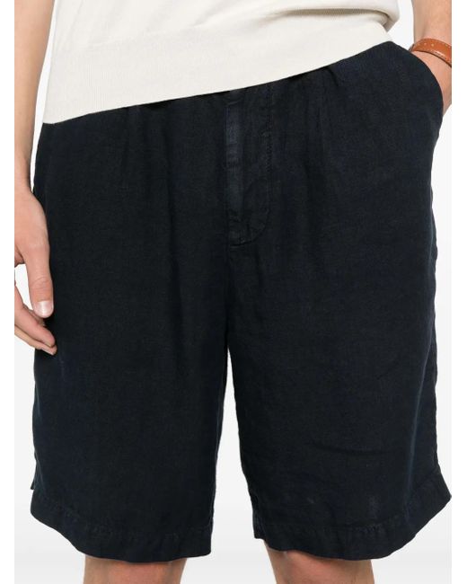 Brunello Cucinelli Bermudas Aus Leinen in Blue für Herren