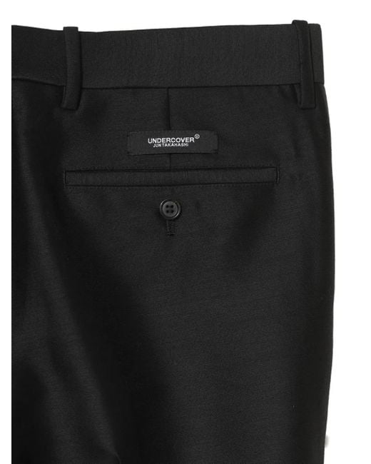 Undercover Black Panelled Wool Pants for men
