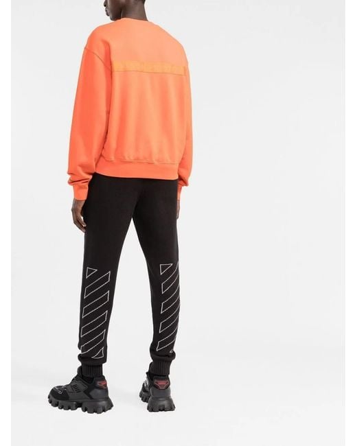 Off-White c/o Virgil Abloh Black Diagonals Logo-Embroidered Track Pants for men