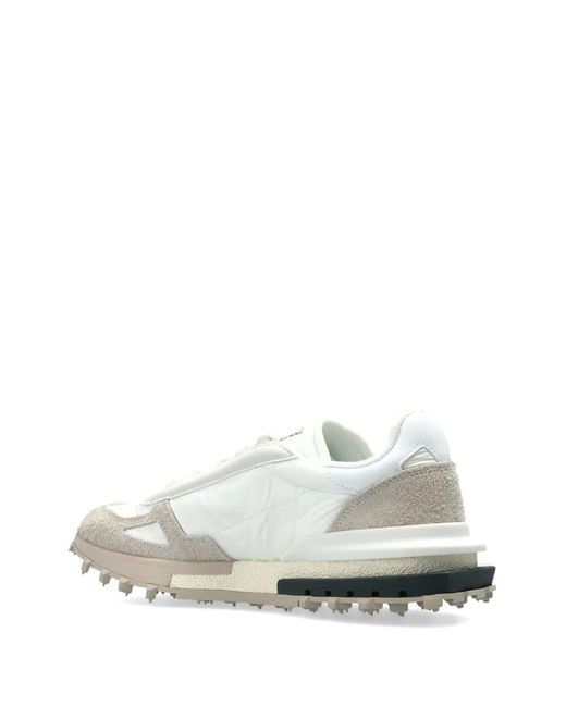 Lacoste White Elite Active Panelled Lace-Up Sneakers for men