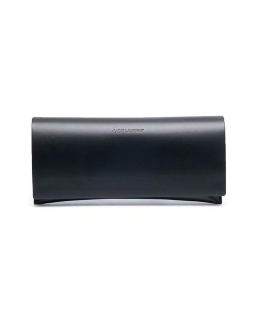 Saint Laurent Black Rectangular Sunglasses
