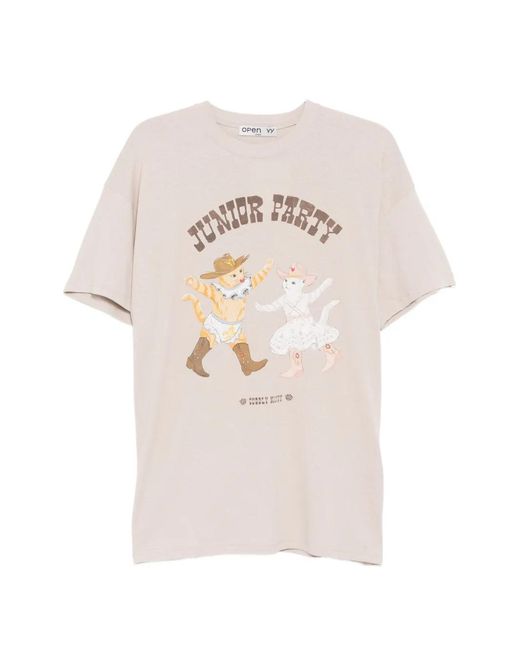 OPEN YY White Pet Club Party T-Shirt
