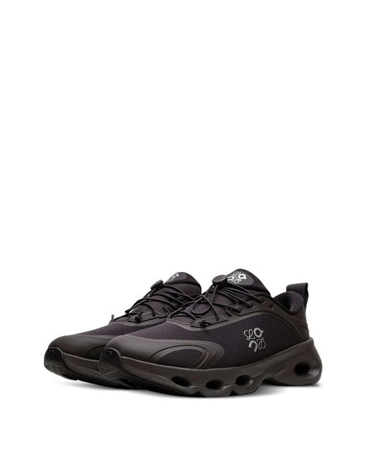 On Shoes Black X Loewe Cloudsolo Logo-Print Sneakers