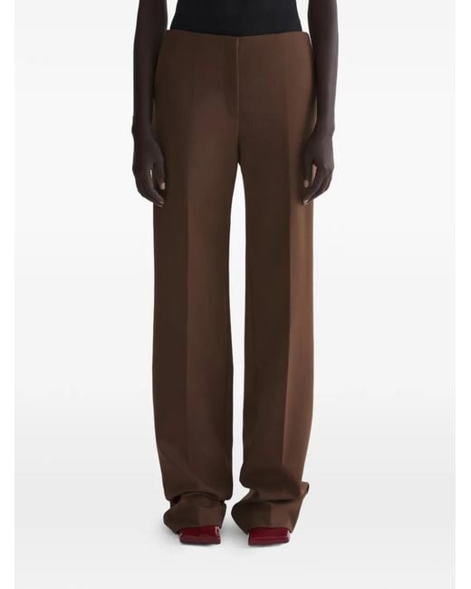 Mugler Brown Straight Trousers
