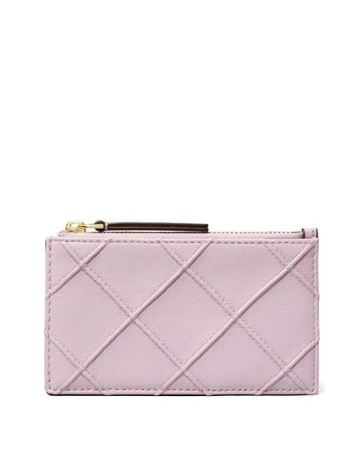 Tory Burch Purple Fleming Card Holder