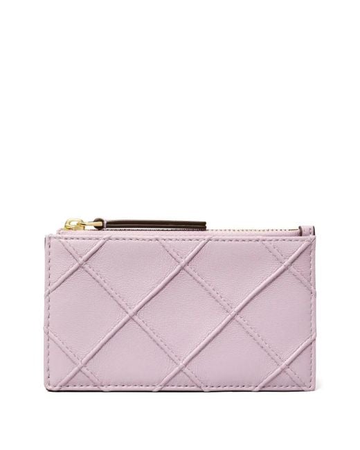 Tory Burch Purple Fleming Kartenetui