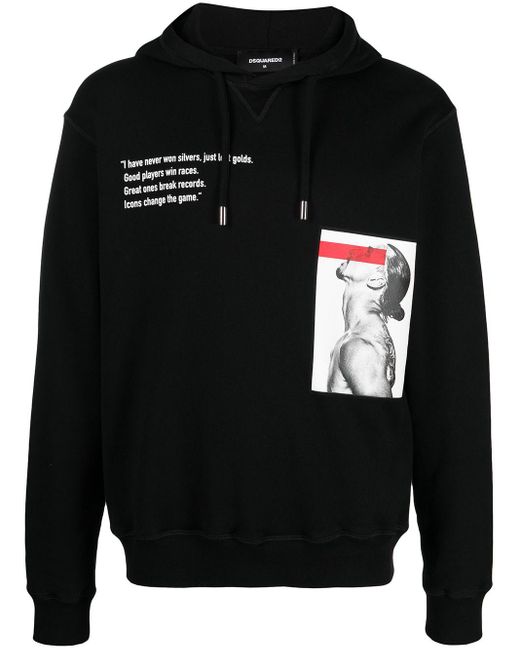 Sudadera Ibrahimovic Icon DSquared² de hombre de color Black