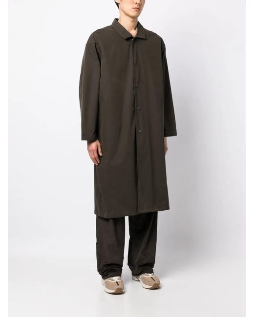 Fear Of God Gray Cotton Long Coat for men
