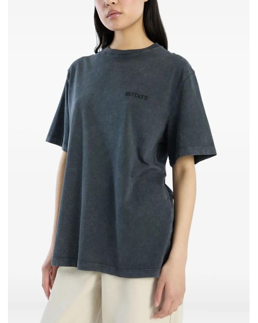 ROTATE BIRGER CHRISTENSEN ロゴ Tシャツ Black