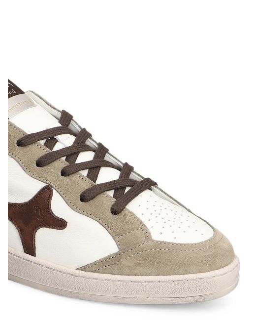 AMA BRAND Natural Star-Patch Panelled Sneakers for men