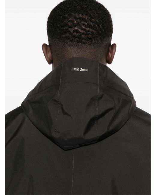 Veste zippée à capuche Herno pour homme en coloris Black