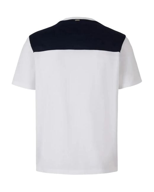 Herno White Patch-Pocket T-Shirt for men