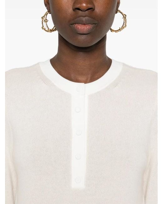 Sandro Pink Pullover Mit Druckknopfleiste