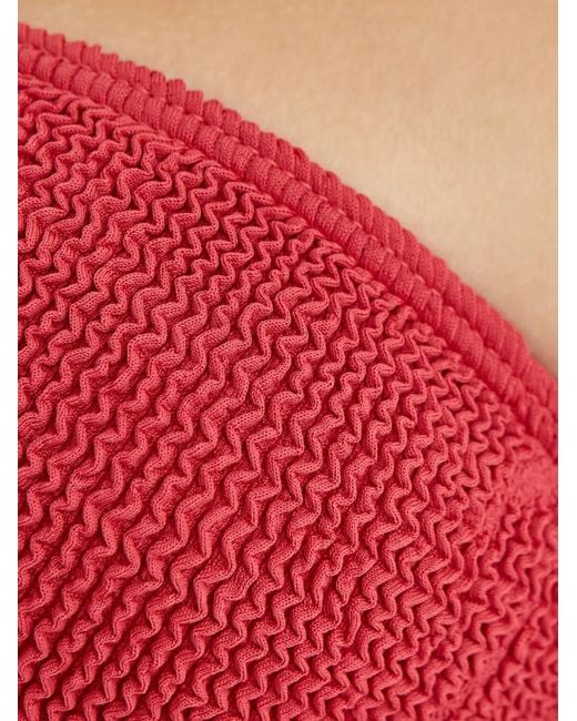 Bondeye Red Blake Palm-Detail Bikini
