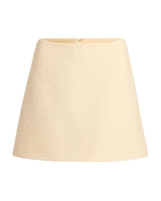 Minijupe Trapèze En Tweed Patou en coloris Natural