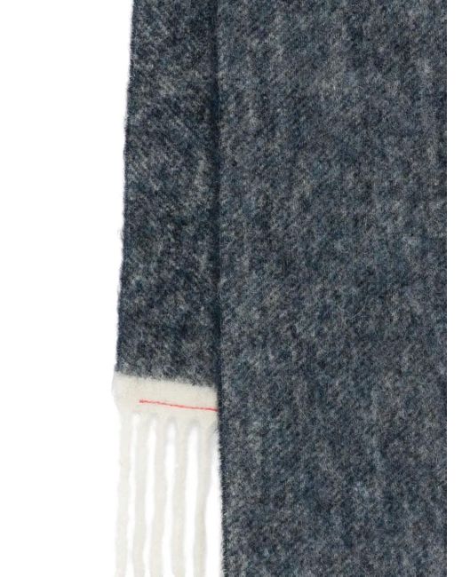 Jacquemus Blue Fringed Scarf