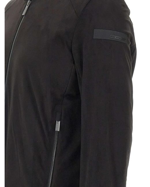 Rrd Black Zip Biker Jacket for men
