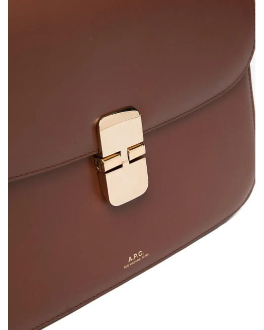A.P.C. Brown Mini Shoulder Handbag