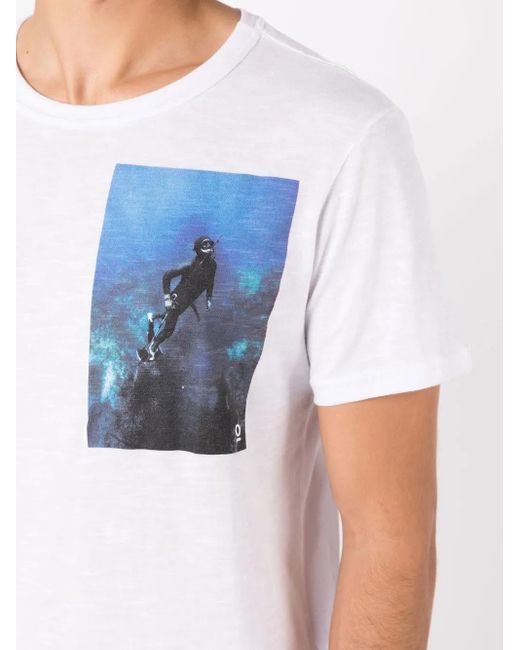 Osklen T-Shirt Mit Grafischem Print in Blue für Herren