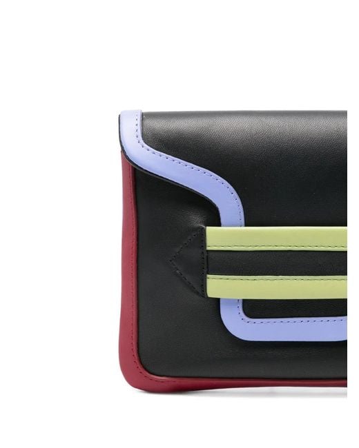 Pierre Hardy Black Colourblock Strap Clutch