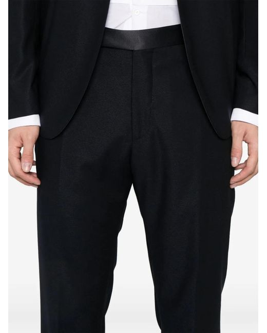 Tagliatore Black Button Single-Breasted Suit for men