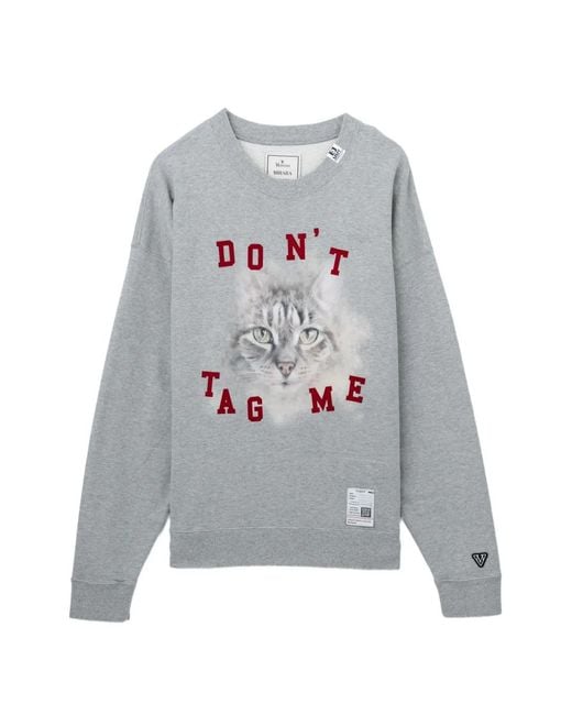 Maison Mihara Yasuhiro Gray Graphic-Print Sweatshirt for men