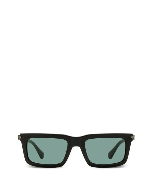 Ferragamo Eyewear Green Rectangular-Frame Sunglasses for men