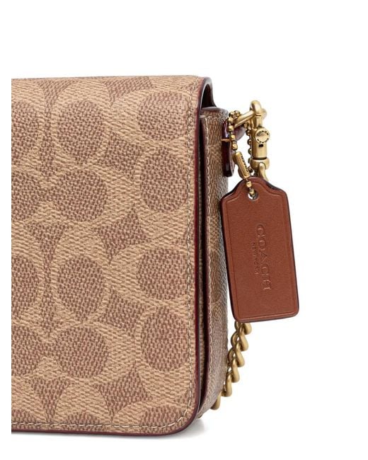 COACH Brown Mila Umhängetasche mit Kettenriemen