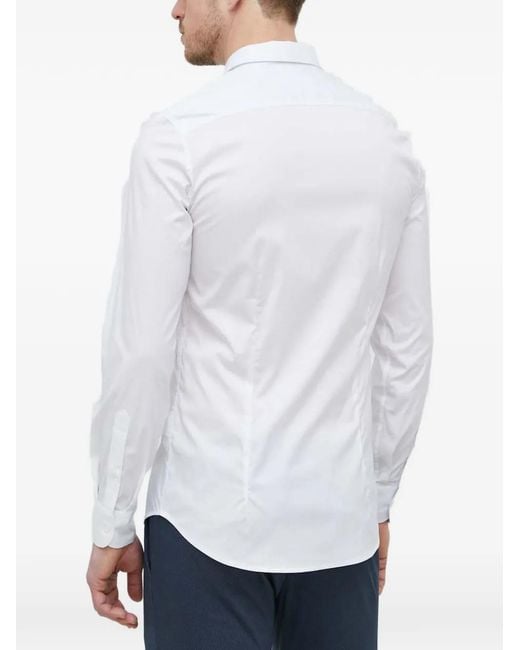 Benetton White Buttoned Shirt for men