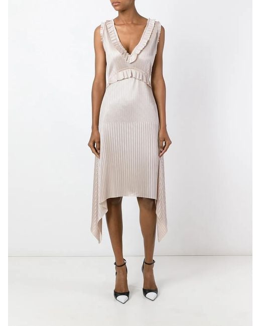 Givenchy Pink Technical Pleated Midi Dress