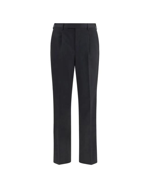 PT Torino Blue Samuel Double-Pleated Trousers for men