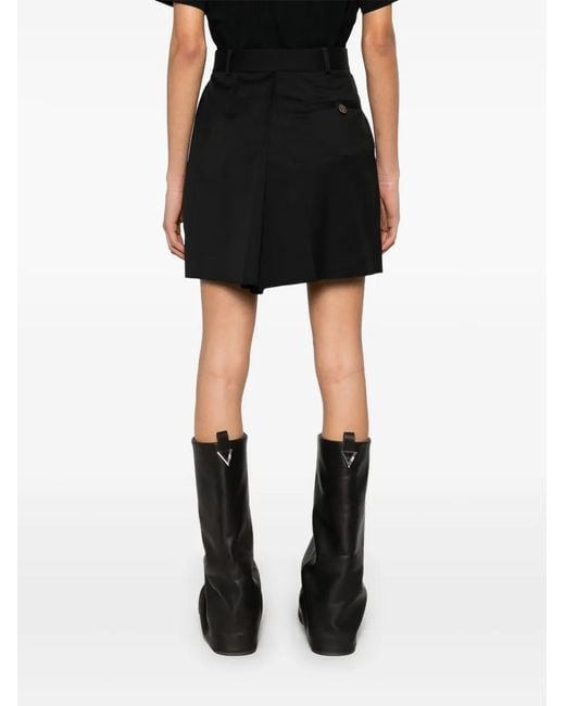 Moschino Black Virgin Wool Shorts