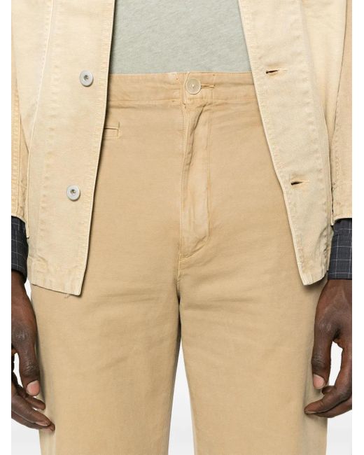 Auralee Natural Dyed Gabardine Trousers for men