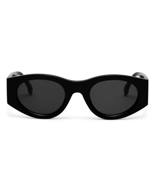 Marcelo Burlon Black Pasithea Oval-frame Sunglasses for men