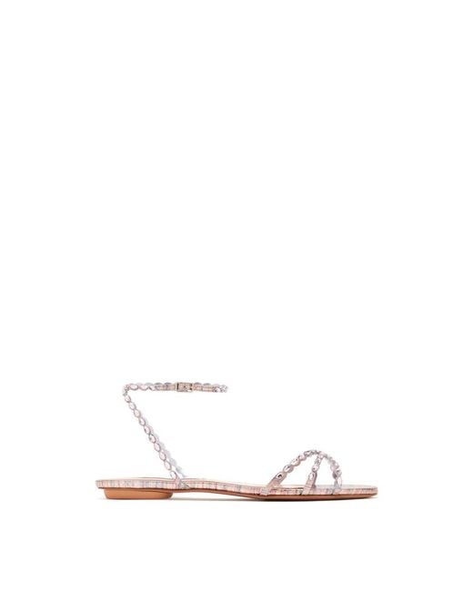 Aquazzura White Love Struck Sandals